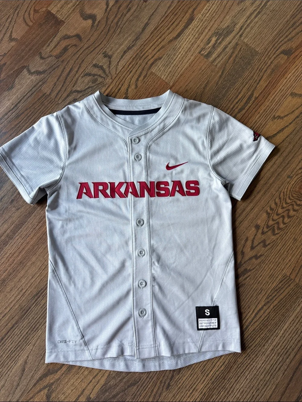 Boys Nike Arkansas Baseball Jersey